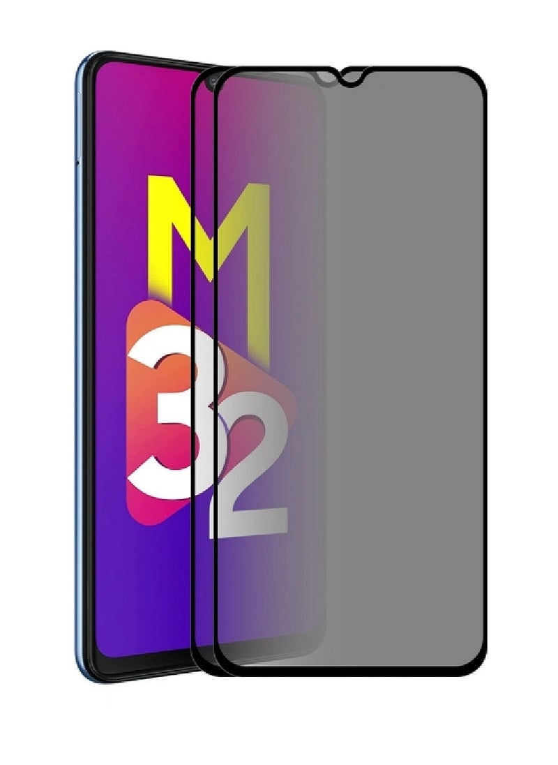 Super 2 Pieces Tempered Glass Screen Protector Anti-Spy Privacy Designed For Samsung Galaxy M32 5G Full Screen Coverage And Bubble Free - Image 1