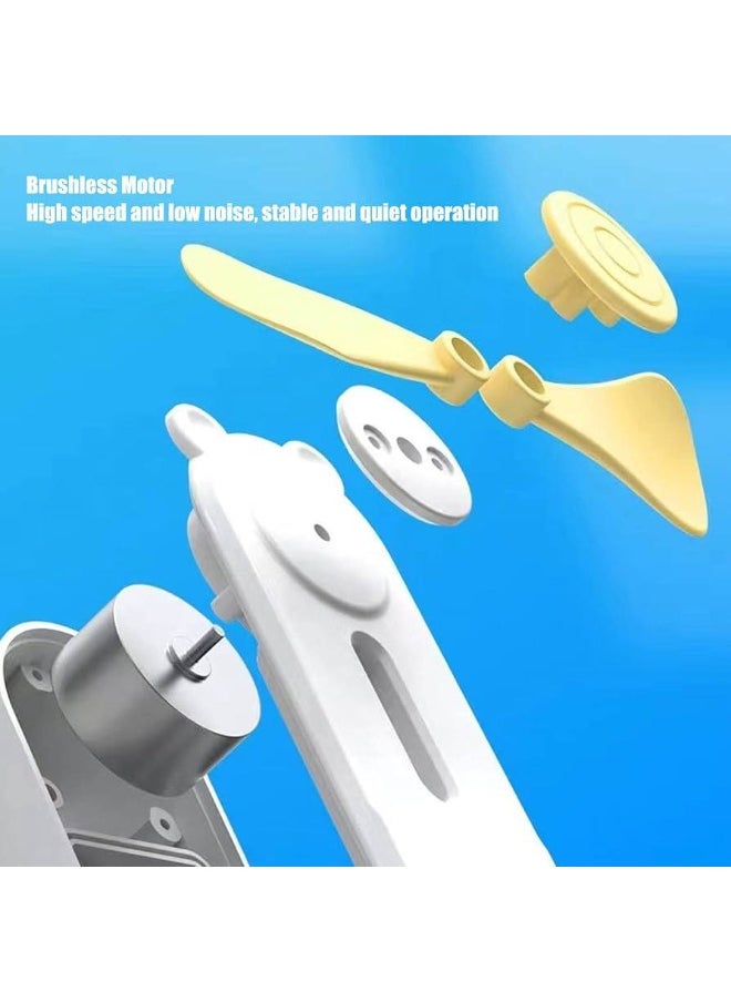 NAMA 2 in 1 Portable Mist  Fan Sprayer, 2 Speed ​​Rechargeable Humidifier Cooler Fan Portable Water Mist for Home Facial Steamer Moisturizer Office Travel (yellow)  - Image 4