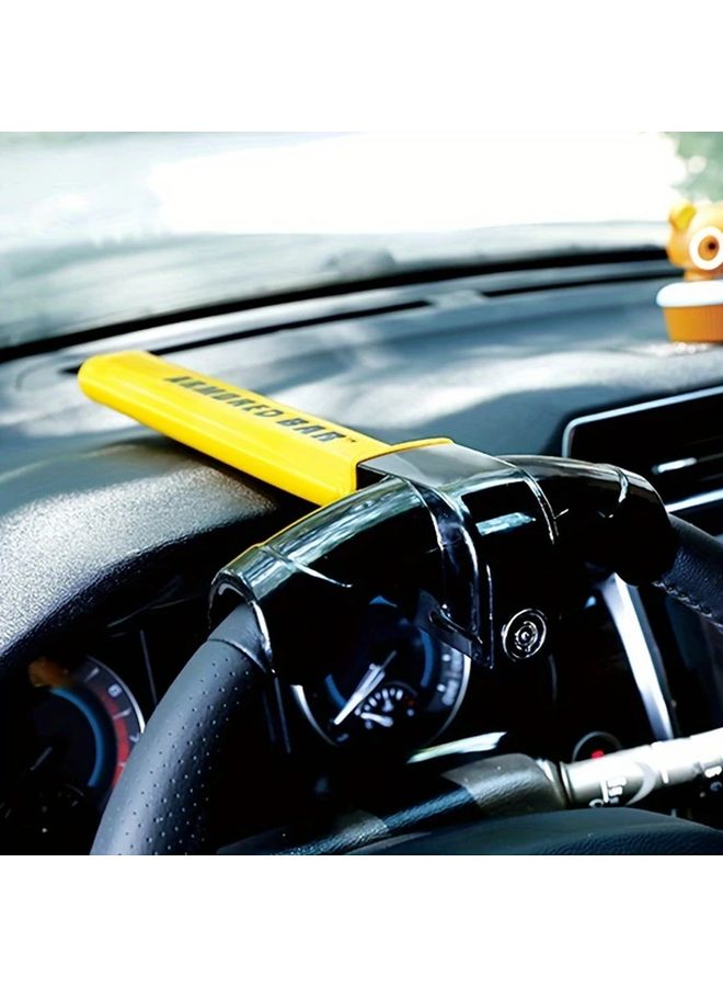 Heavy Duty Steering Wheel Car Lock Universal Anti Theft Security Device With 2 Keys - Image 1