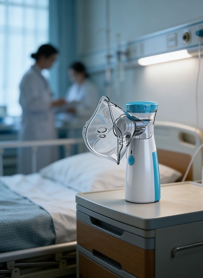 صورة العالمة جهاز استنشاق محمول، مبخر صغير، قابل لإعادة الشحن عبر USB، جهاز استنشاق شبكي يدوي، طريقتان للاستخدام للكبار والأطفال الذين يعانون من مشاكل في التنفس، مناسب للاستخدام في المنزل أو المكتب أو في الخارج. - Image 4