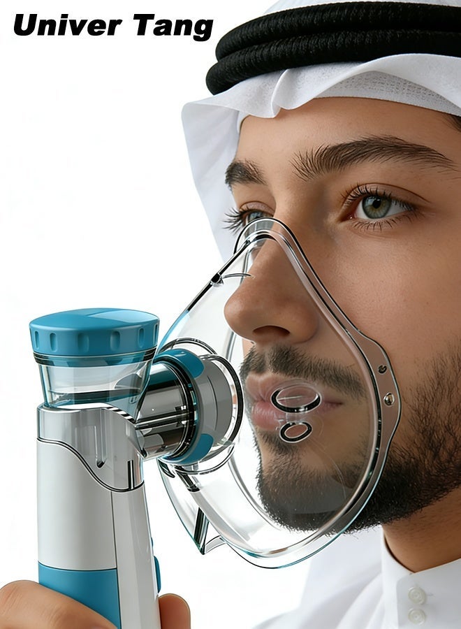 صورة العالمة جهاز استنشاق محمول، مبخر صغير، قابل لإعادة الشحن عبر USB، جهاز استنشاق شبكي يدوي، طريقتان للاستخدام للكبار والأطفال الذين يعانون من مشاكل في التنفس، مناسب للاستخدام في المنزل أو المكتب أو في الخارج. - Image 3