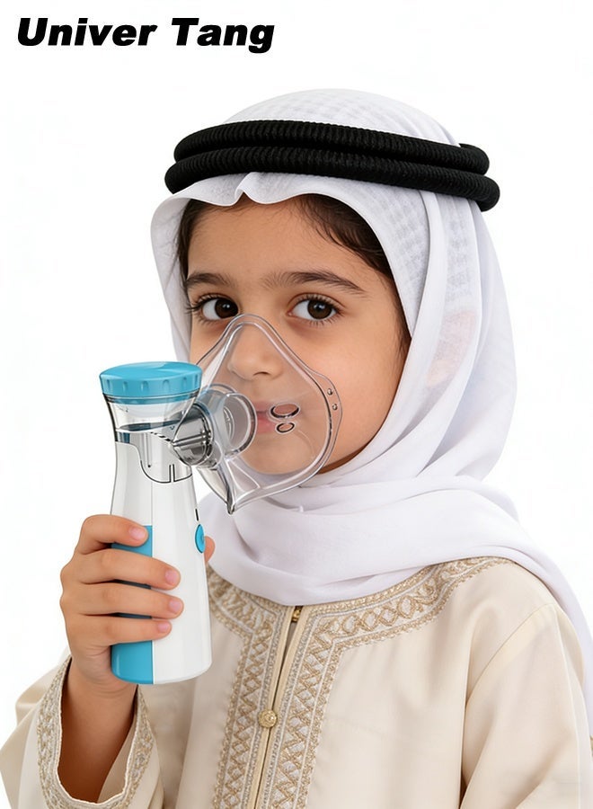 صورة العالمة جهاز استنشاق محمول، مبخر صغير، قابل لإعادة الشحن عبر USB، جهاز استنشاق شبكي يدوي، طريقتان للاستخدام للكبار والأطفال الذين يعانون من مشاكل في التنفس، مناسب للاستخدام في المنزل أو المكتب أو في الخارج. - Image 2