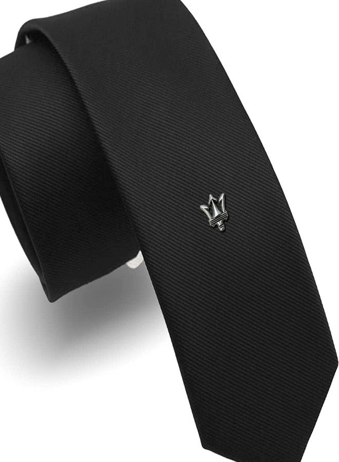 FURE Trident Metal Collar Pins (Rhodium) for Men and Women - Image 4