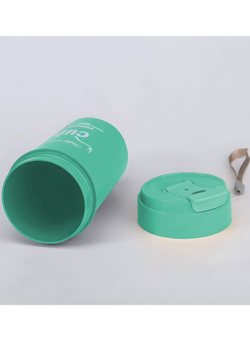 دريزو صندوق غداء للأطفال والكبار، صندوق بينتو مقاوم للتسرب بسعة كبيرة مع زجاجة مياه مطابقة، آمن للاستخدام في الميكروويف والفريزر وغسالة الأطباق، صندوق غداء مثالي للمدرسة والمكتب، أخضر - Image 4