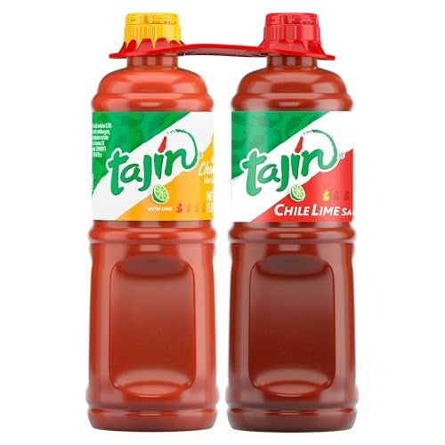 Tajin Fruity Chamoy Sauce 15.38oz and Chile Lime Sauce 15.38oz Bundle (Pack of 2) - Image 1
