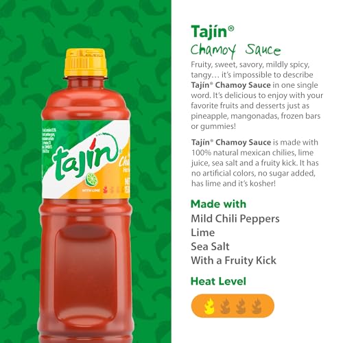 Tajin Fruity Chamoy Sauce 15.38oz and Chile Lime Sauce 15.38oz Bundle (Pack of 2) - Image 4