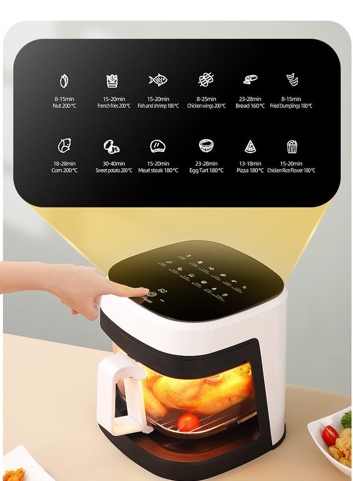 8.5L Visible Air Fryer - Multi-functional Oven with Large Capacity and Automatic Cooking Function  - Image 5
