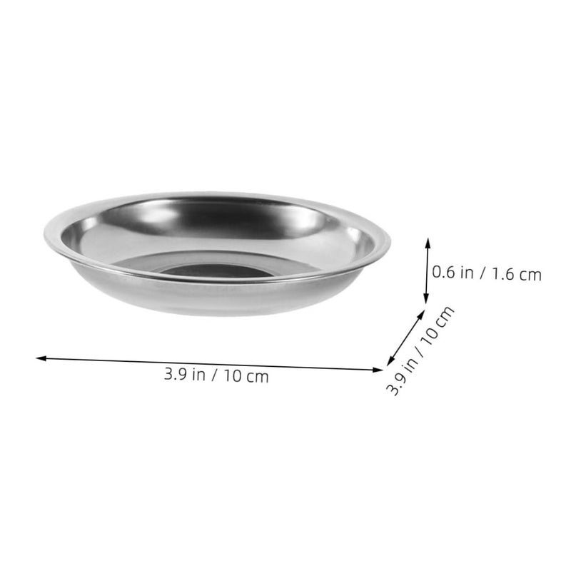 Thickened Stainless Steel Round Serving Bowl Set 10 Pcs for Sauces Seasonings - Image 3