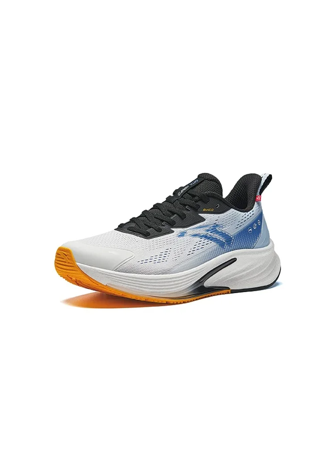 ANTA ANTA Rocket 6th generation | Nitrogen technology water-repellent racing running shoes men's Black shoes cushioning plaid breathab