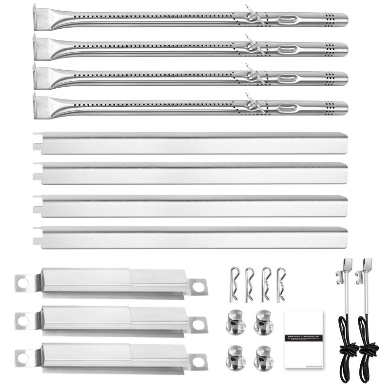 Hisencn Grill Replacement Parts for Charbroil Performance 4 Burner 463365021 463365522 463352521 5 Burner 463450022 463448021 463451022 G3250002W1 G3272100W1 155 Heat Plate 153 Burner Igniter