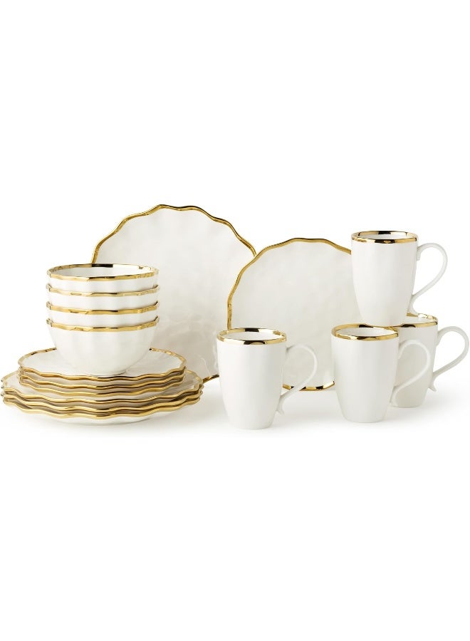Certified International Regency Gold 16Piece Dinnerware Set - Image 1