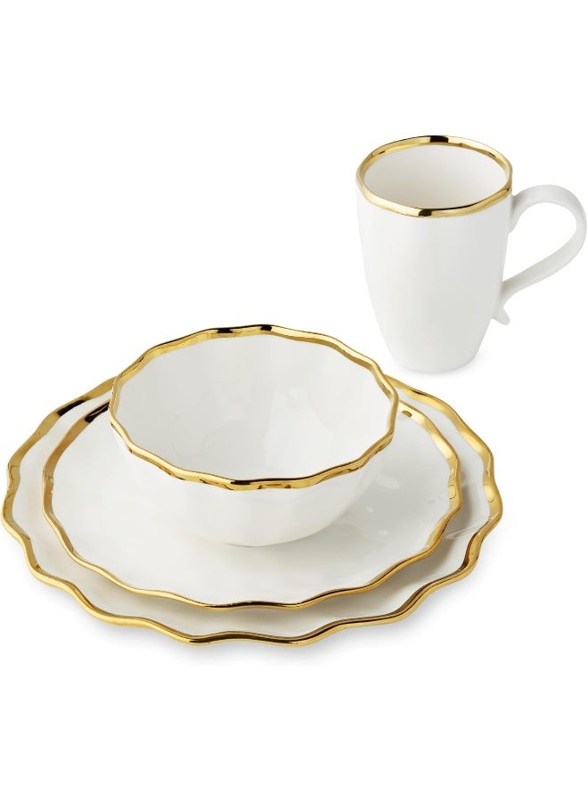Certified International Regency Gold 16Piece Dinnerware Set - Image 3