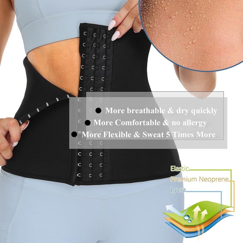 LYAROMIS Adjustable Waist Trainer Trimmer Belt for Women ，Corset Body Shaper ，Shaper Girdle，Sauna Sweat Band ，Suitable for Sport Girdles Shaper Tummy Control - Image 4