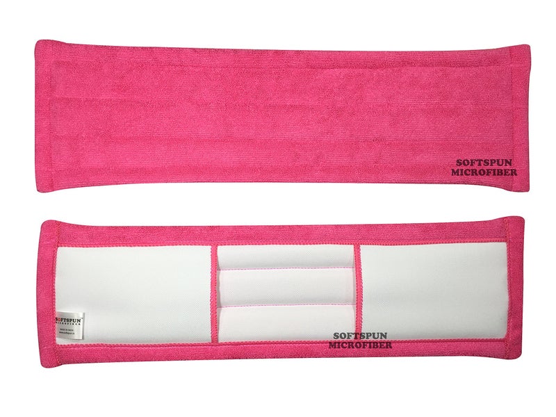 SOFTSPUN Microfiber Wet & Dry Cleaning Mop Refill - Pink - 19inches - Image 2