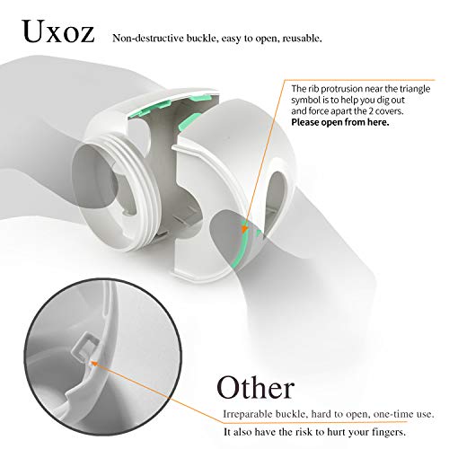 Uxoz Door Knob Safety Cover, 4 Pack Baby Safety Door Handle Cover, Screw Thread Design, Reusable, Reliable Solution to Prevent Kids from Popping Off The Covers - Image 3