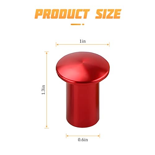AICEL Turn Knob Drift Button, 2 Pcs E-Brake Handle Handbrake Emergency Cover, Hand Spin Turn Lever Knob Lock Button, Aluminum Replacement Car Accessories Compatible with GT86, FRS, BRZ - Image 2