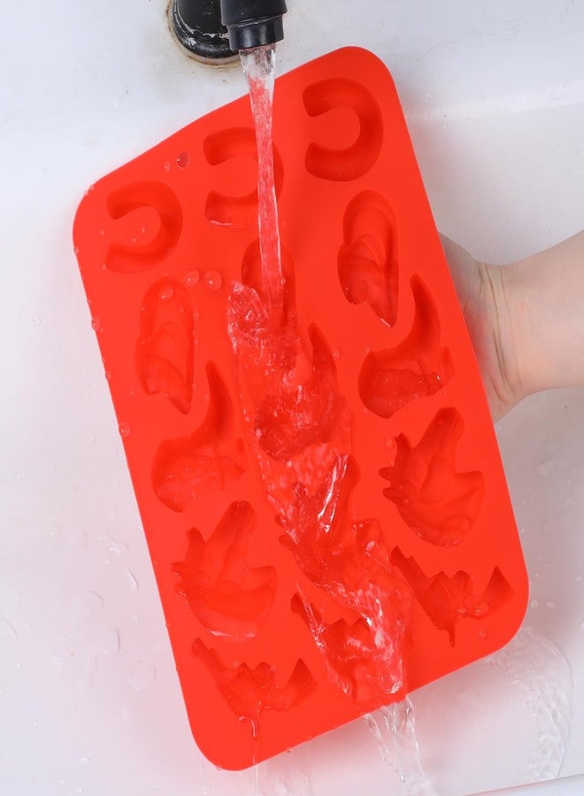 Shimmeroo Cowboy Silicone Gummy Molds, 3D Western Themed Chocolate Molds Silicone with Cowboy Horse Boots Hat Saddle Shapes for DIY Baking Cupcake Cake Candy Party Desserts Decorations(Red) - Image 3