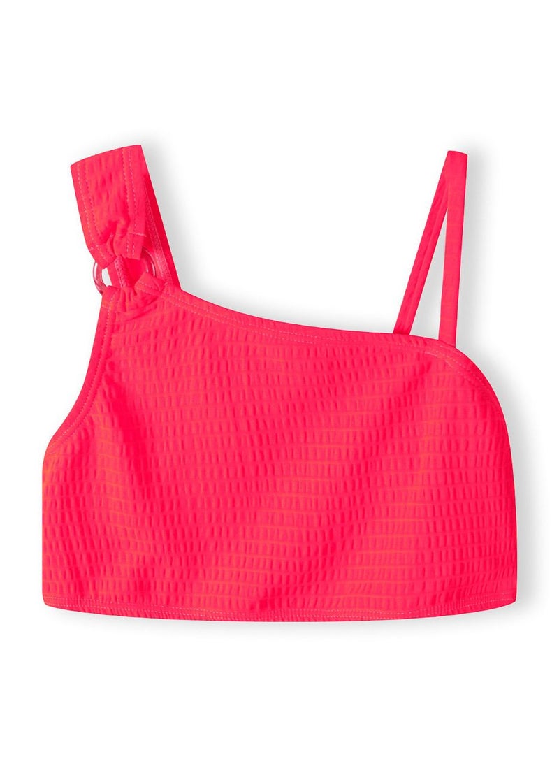MINOTI Girls' Neon Pink Asymmetric Bikini Set – Stylish and Sporty Look  - Image 3