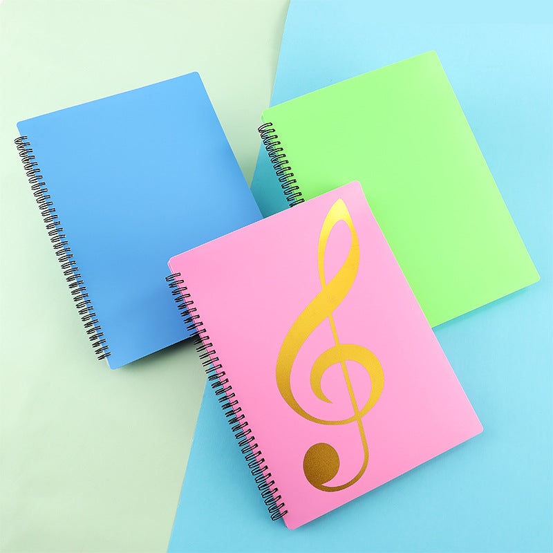 Factory 40/60 Page Piano Score Note Folder A4 Multi-Color Music Score Folder Piano Music Score Book Printed Logo - Image 3