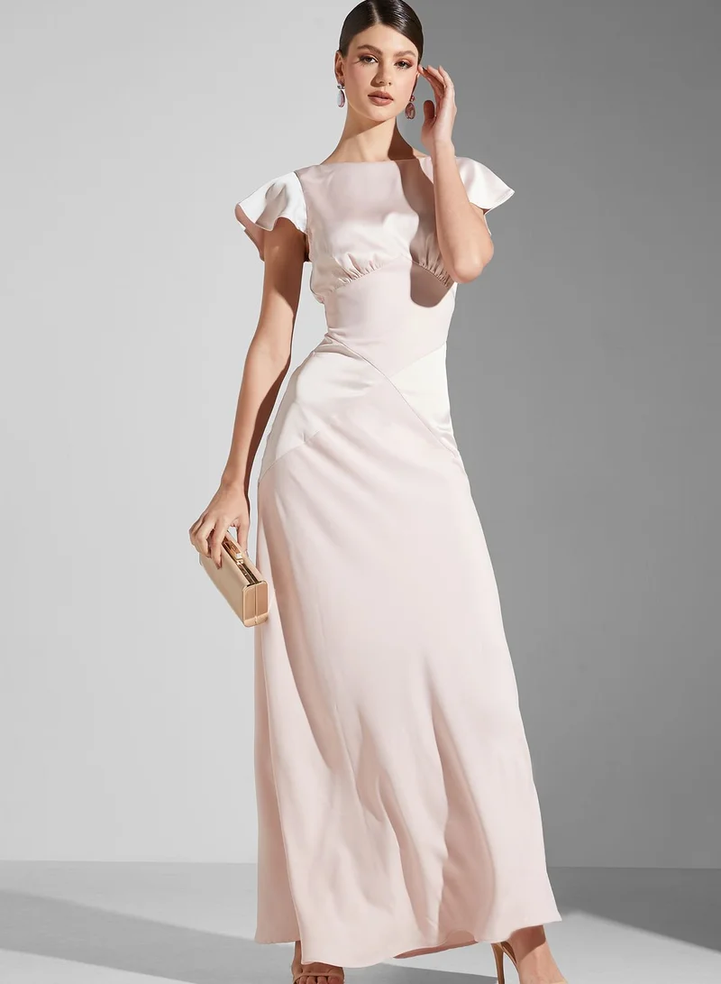 Coast Ruffle Sleeve Knitted Dress