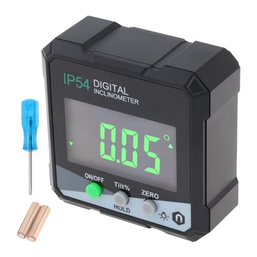 Smgda Digital Level Angle Gauge Meter, Magnetic Protractor Inclinometer, Angle Finder Level Box with AAA Battery and screwdriver for Woodworking, Table Saw,Construction with Magnetic Base - Image 1