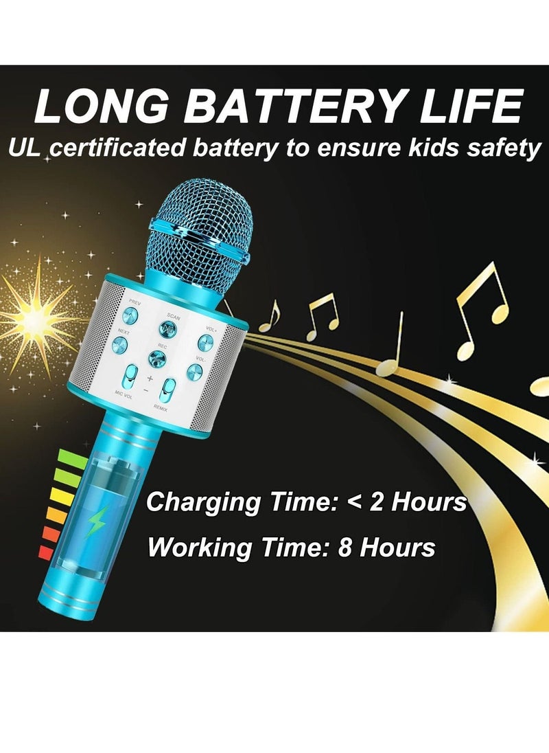 Bluetooth Karaoke Microphone Wireless,Portable Singing Microphone for Kids Adults,Karaoke Machine for Kids Toys,Birthday Gifts Ideas - Image 5