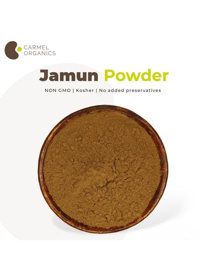 CARMEL ORGANICS CARMEL ORGANICS Jamun Seed Powder (340 Grams)(Pack of 1) | Natural | No Added Preservatives | Naaval Pazham Vitaippu Maavu | Syzygium Cumini | Help to Regulate Blood Sugar Levels  - Image 3