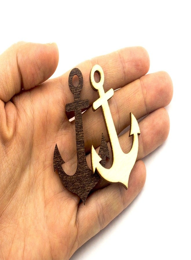 Summer-Ray.com Summer-Ray 50pcs Laser Cut Wooden Veneer Anchor 2" Mixed Pack Scrapbooking Embellishment - Image 2