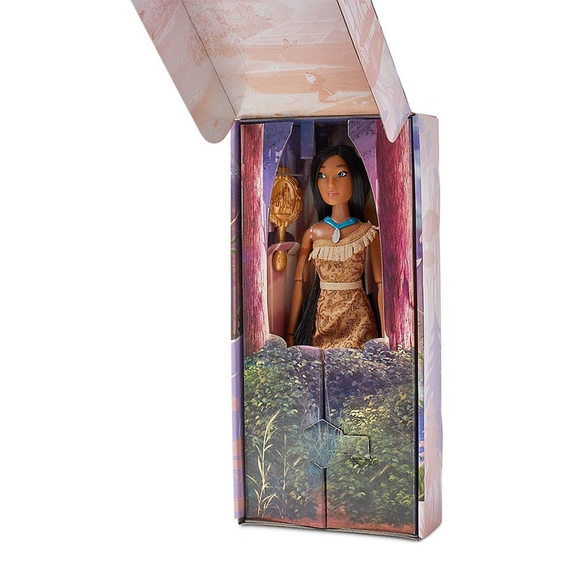 Disney Store Official Disney Princess Classic Doll (Pocahontas), 11 Inches, Includes Brush with Molded Details, Fully Posable Toy in Classic Outfit - Disney Princess Toys for Girls - Image 2