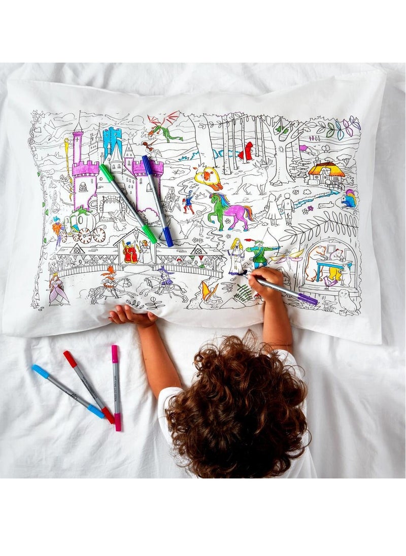 eatsleepdoodle Coloring Pillowcase, Fairytale and Legend  - Image 5