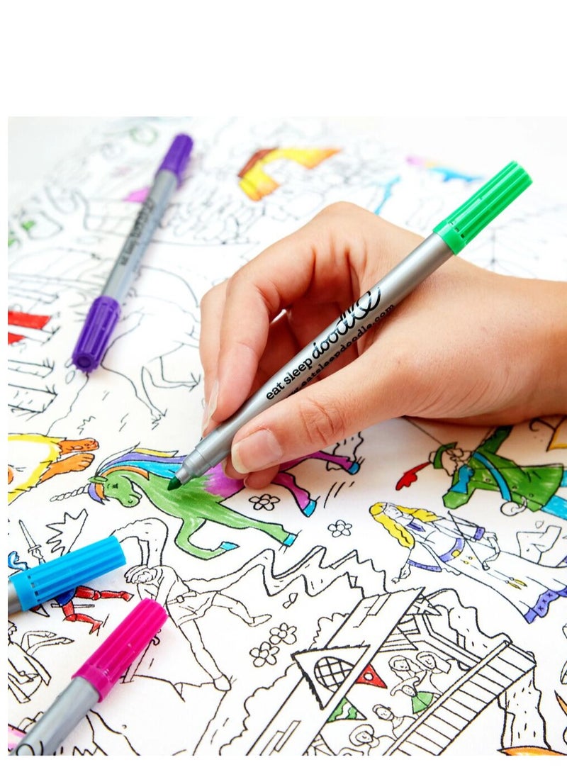 eatsleepdoodle Coloring Pillowcase, Fairytale and Legend  - Image 3
