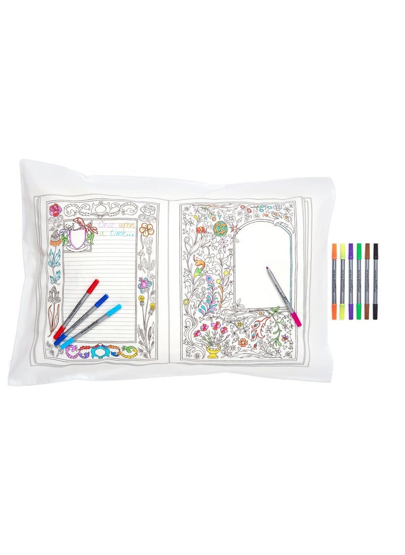 eatsleepdoodle Coloring Pillowcase, Fairytale and Legend  - Image 2