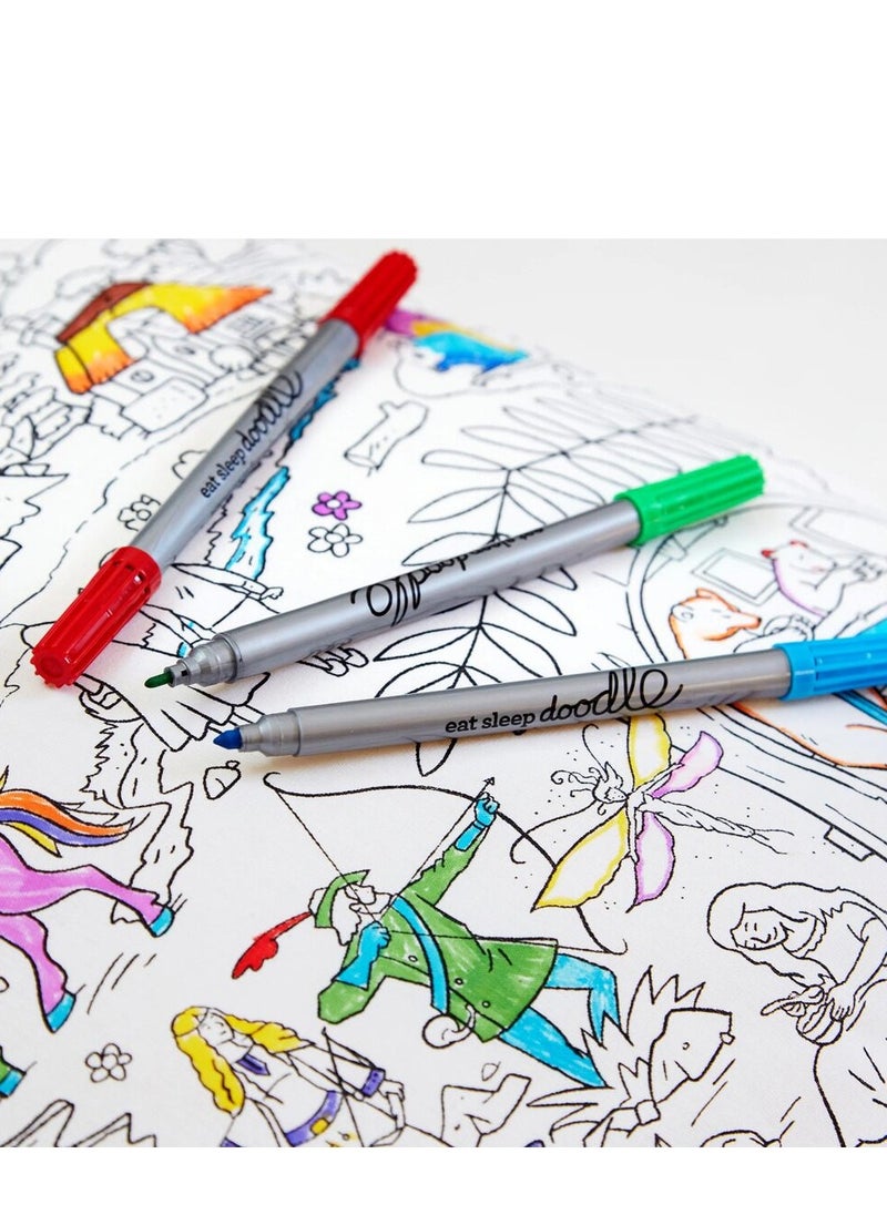eatsleepdoodle Coloring Pillowcase, Fairytale and Legend  - Image 4