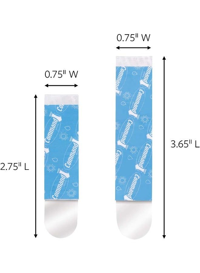 Command Command Outdoor Refill Strips – Clear, 6-Pack Adhesive Replacements for Outdoor Hooks, Weather-Resistant  - Image 3