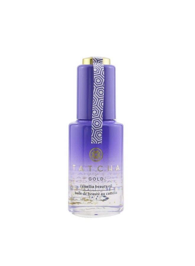 TATCHA Gold Camellia Beauty Oil | Moisturizing Face Body And Hair Oil Infused With 23Karat Gold Flakes | 30 Ml / 1 Oz - Image 1