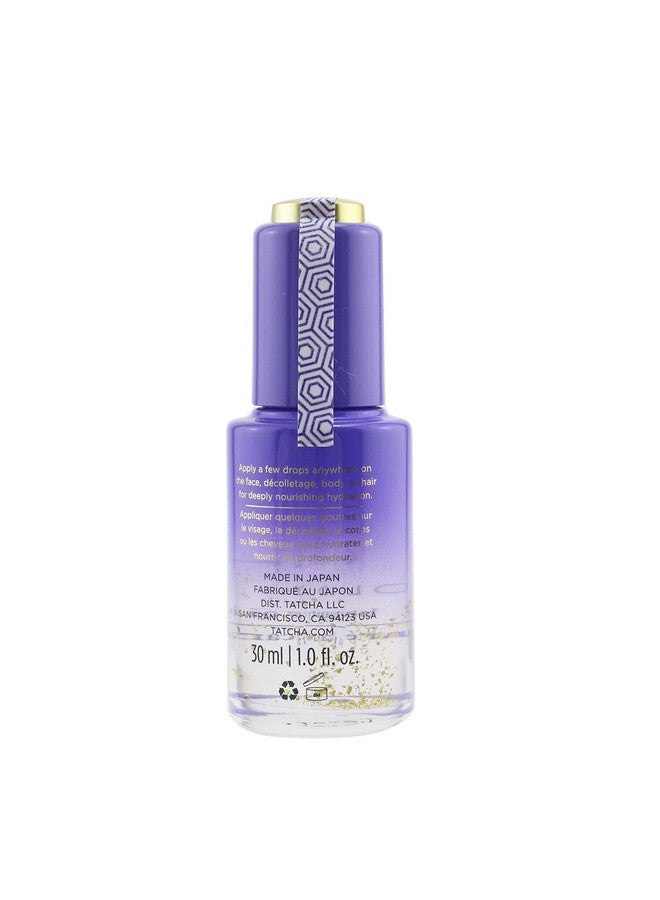 TATCHA Gold Camellia Beauty Oil | Moisturizing Face Body And Hair Oil Infused With 23Karat Gold Flakes | 30 Ml / 1 Oz - Image 3