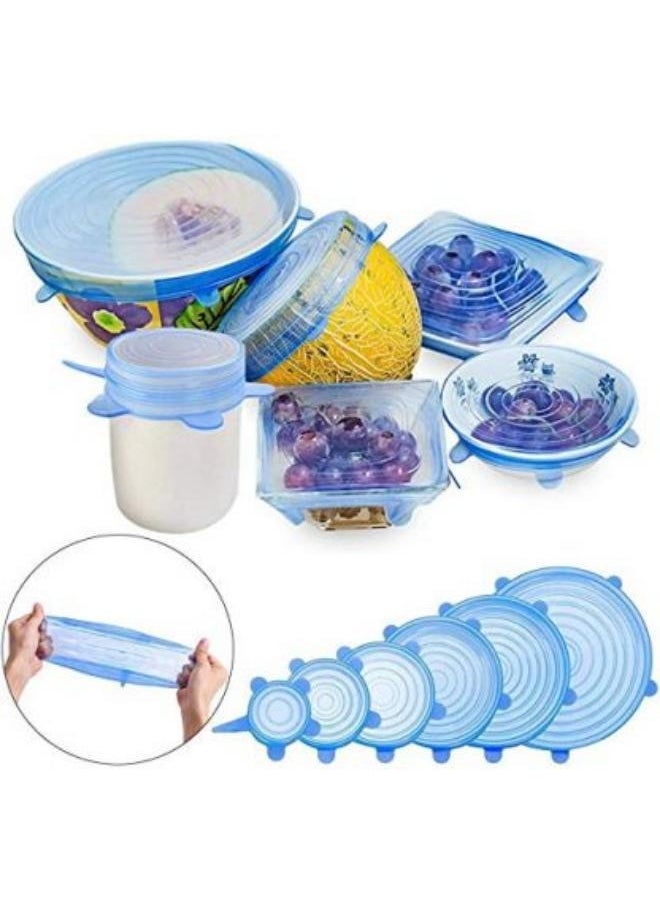 Everrich 6-Piece Stretchable Tear Resistant Silicone Lids  - Image 1