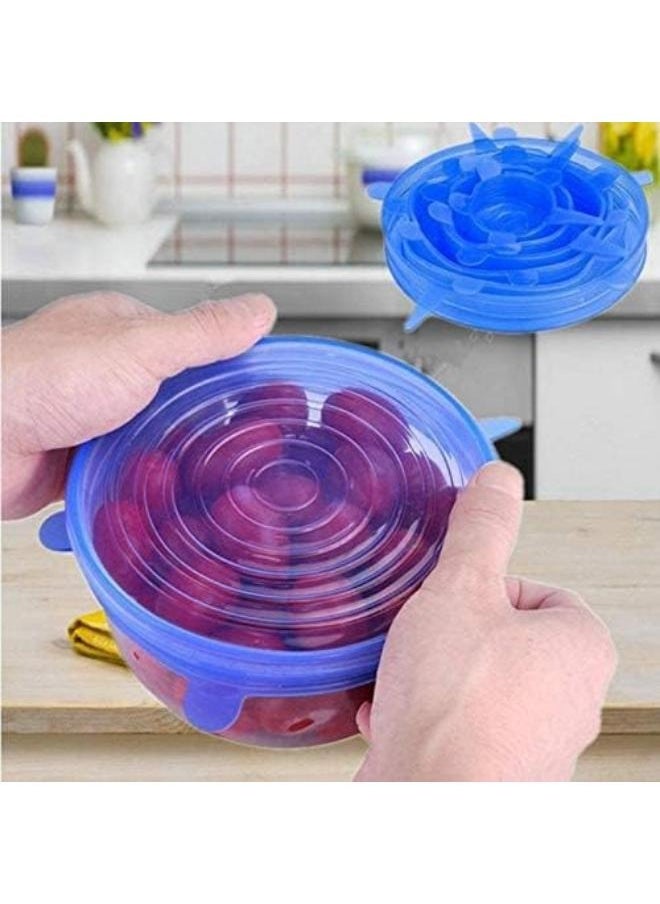 Everrich 6-Piece Stretchable Tear Resistant Silicone Lids  - Image 3