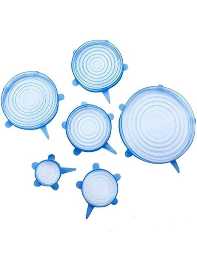 Everrich 6-Piece Stretchable Tear Resistant Silicone Lids  - Image 4