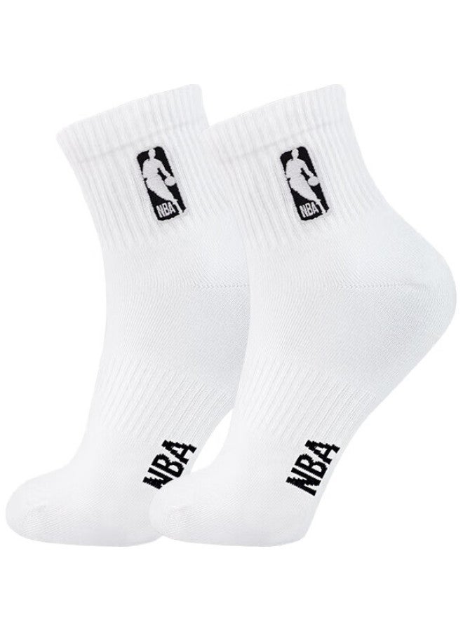 NBA Men'S Summer Casual Sports Socks, Sweat-Absorbing, Seamless Cotton Socks, Antibacterial And Odor-Resistant, For Training, Running, And Basketball, 3 Pairs - Image 3