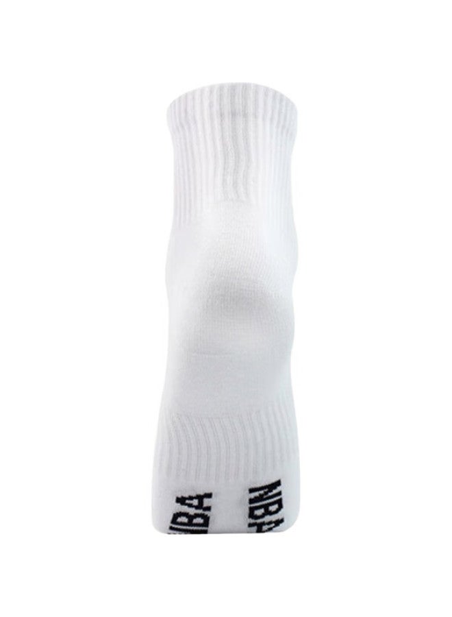 NBA Men'S Summer Casual Sports Socks, Sweat-Absorbing, Seamless Cotton Socks, Antibacterial And Odor-Resistant, For Training, Running, And Basketball, 3 Pairs - Image 1