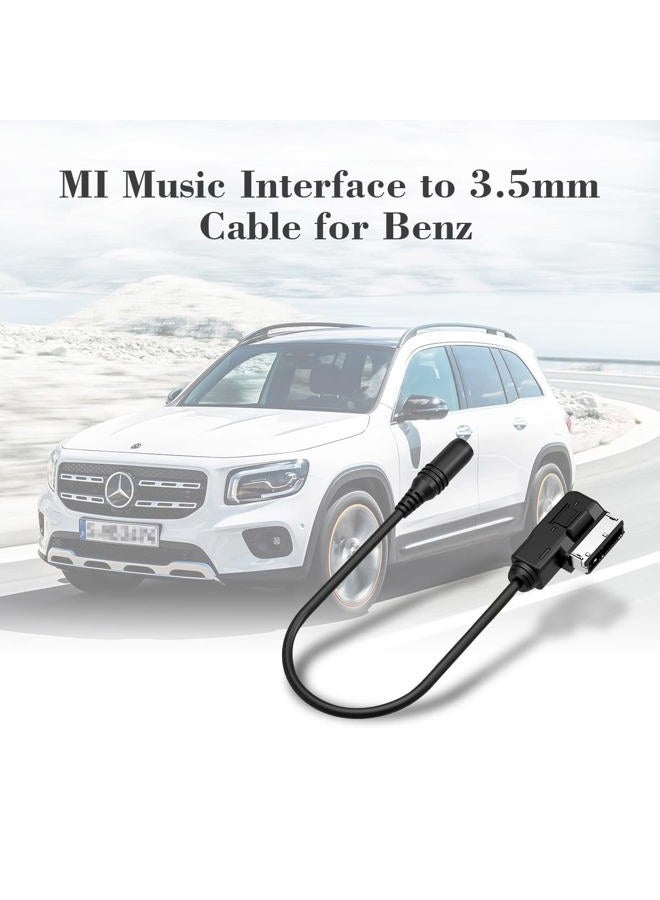 CHELINK MI Music Interface to 3.5mm Female Aux-in Cable Stereo Jack Cord Audio Adapter Compatible for i-Phone i-Pad i-Pod Andriod Smartphone MP3 Player and More Fit for Mercedes Benz - Image 2
