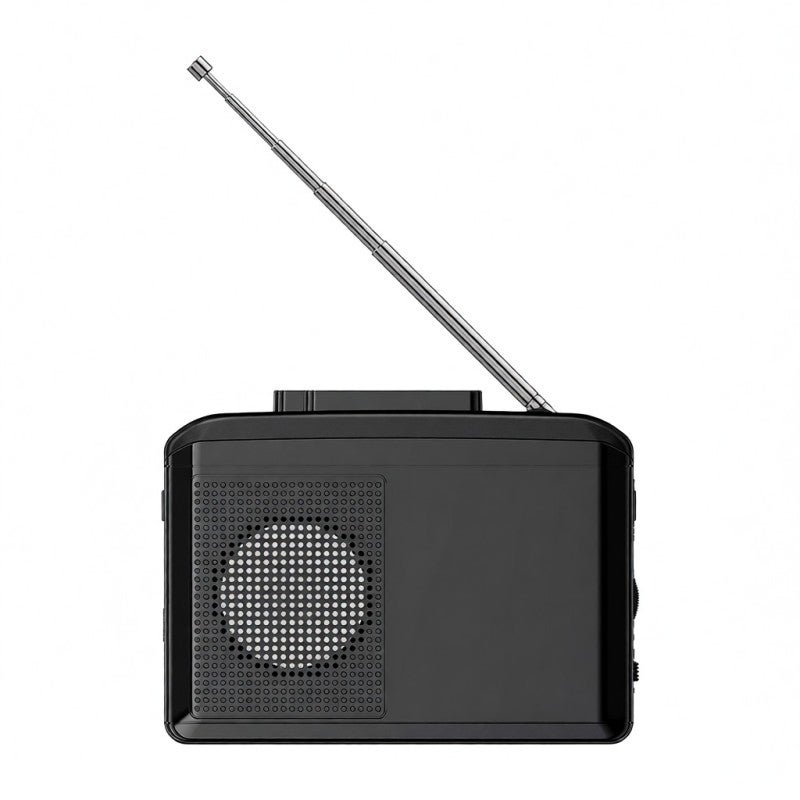 Ezcap Portable Cassette Tape Player with AM FM Radio - USB Cassette Tape-to-MP3 Converter with Built-in Speaker for Home Outdoor Black - Image 1