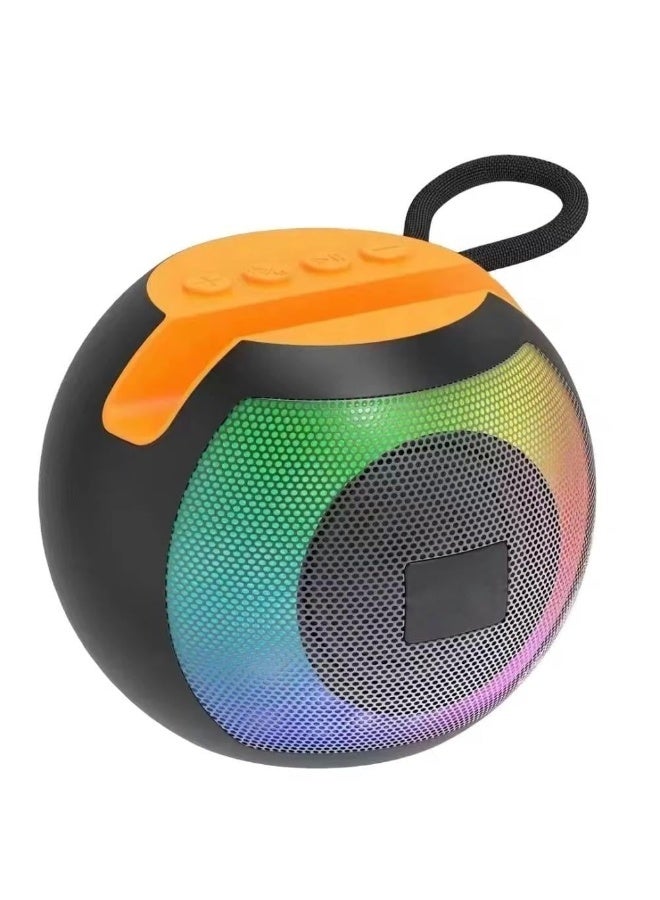 Powerful Bluetooth speaker , supports flash and memory card, excellent AUX playback, variable lighting, and a karaoke microphone connector, multiple colors, with Bluetooth connection for a distance of more than 30 meters - Image 4
