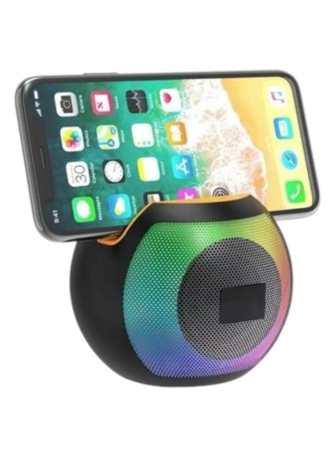 Powerful Bluetooth speaker , supports flash and memory card, excellent AUX playback, variable lighting, and a karaoke microphone connector, multiple colors, with Bluetooth connection for a distance of more than 30 meters - Image 1