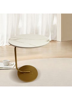 Home Box Tyron Marble Finish Accent End Table 34 x 40.5 x 34 cm  - Image 3