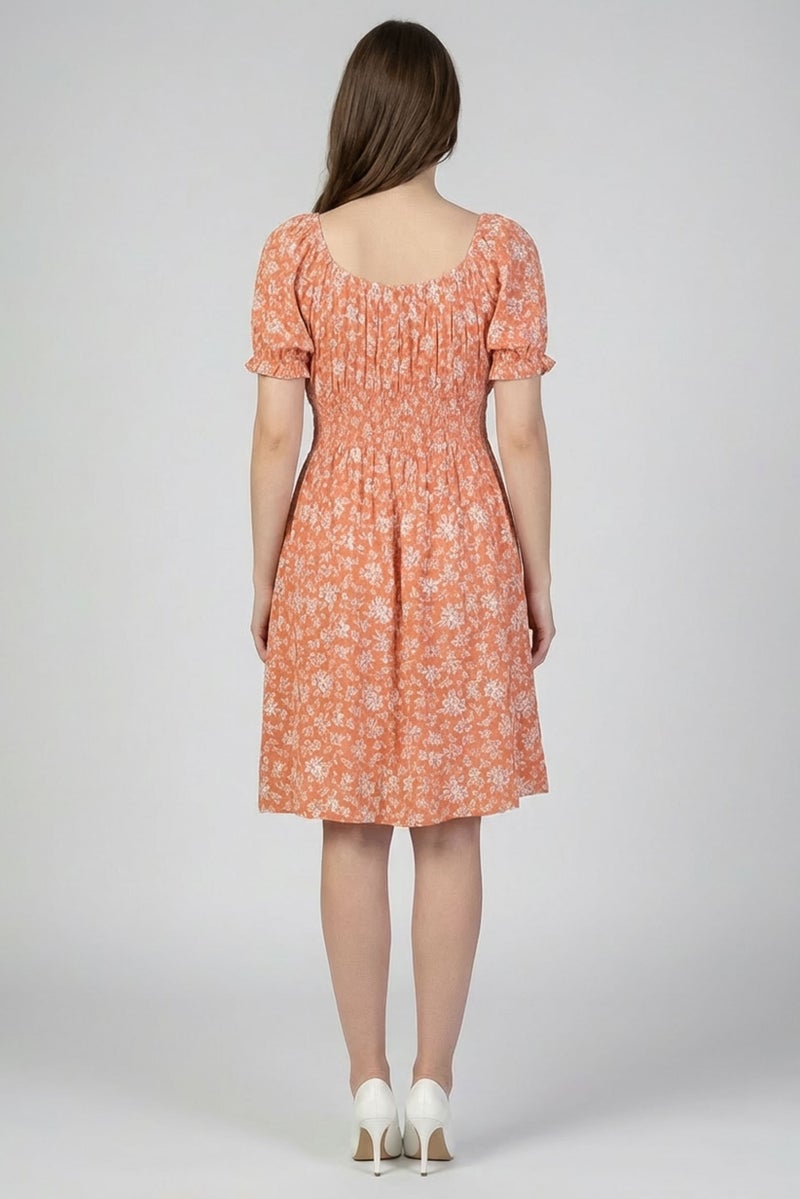 Willow & Whistle Women Floral Print Mini Dress, Multicolor - Image 4