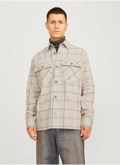 JACK & JONES Jprraymond Check Regular Fit Overshirt