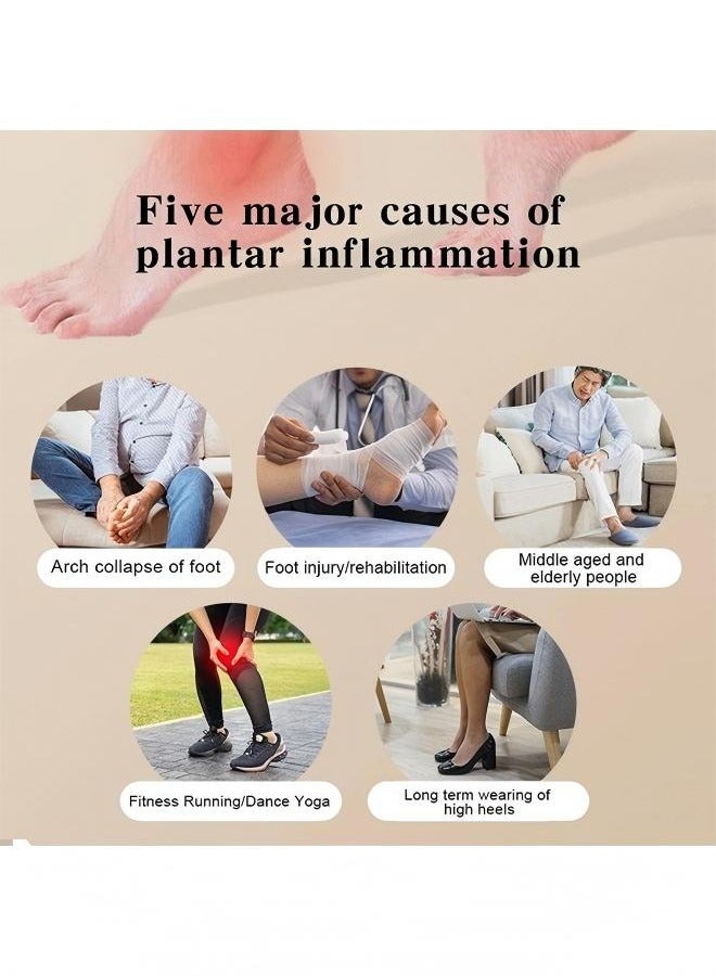 إسكدنيا جهاز تدليك القدمين لتخفيف آلام اللفافة الأخمصية، لتدليك الأنسجة العضلية العميقة، واسترخاء عضلات القدمين واليدين والذراعين والساقين (أرجواني) - Image 4