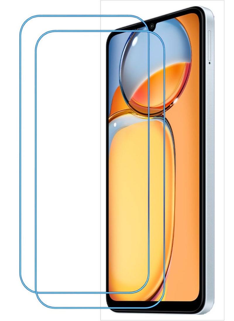 ACLIX 2 Pieces Antistatic ESD Dustproof Premium Quality High Definition Clear Tempered Glass Screen Protector Designed For Xiaomi Redmi 13C - Image 1